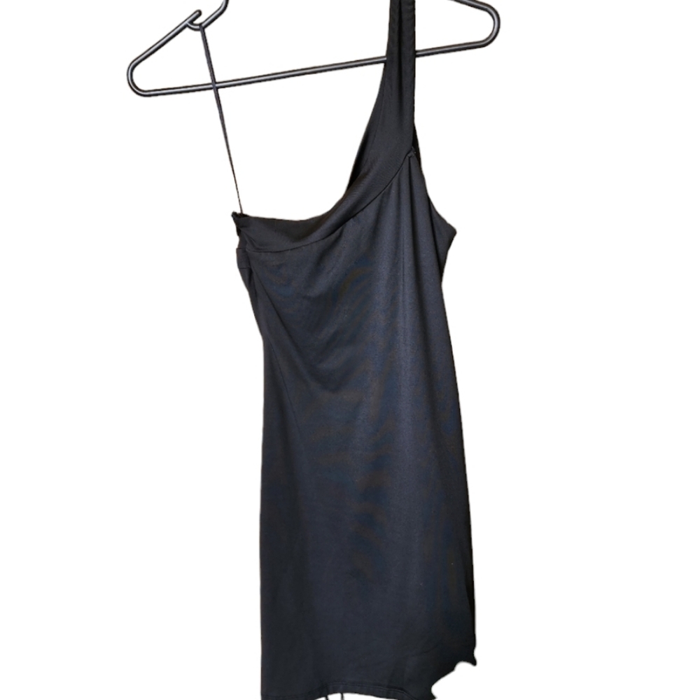 RUMOR dress bodycon mini black slinky size 10 - Picture 3 of 9